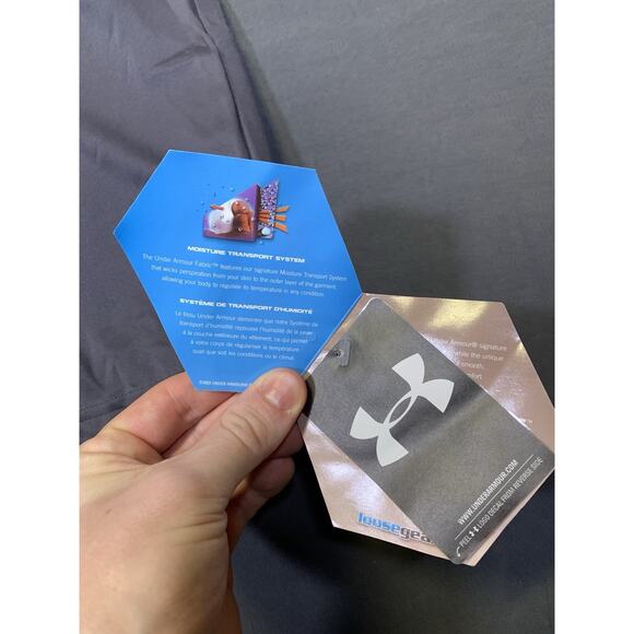 Under Armour Loose Fit Performance Apparel T-Shirt Gray Athleisure NWT 29x22 - Picture 5 of 9